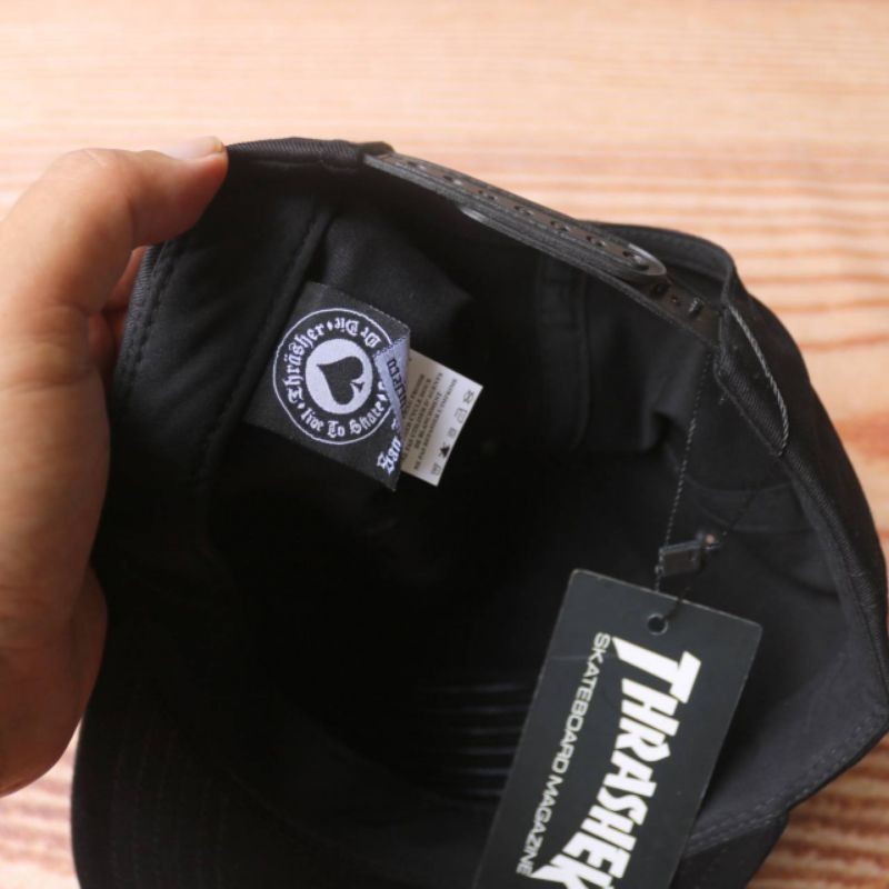 Jual TOPI SNAPBACK THRASHER CLASSIC CAPS HITAM TOPI PRIA TOPI WANITA ...