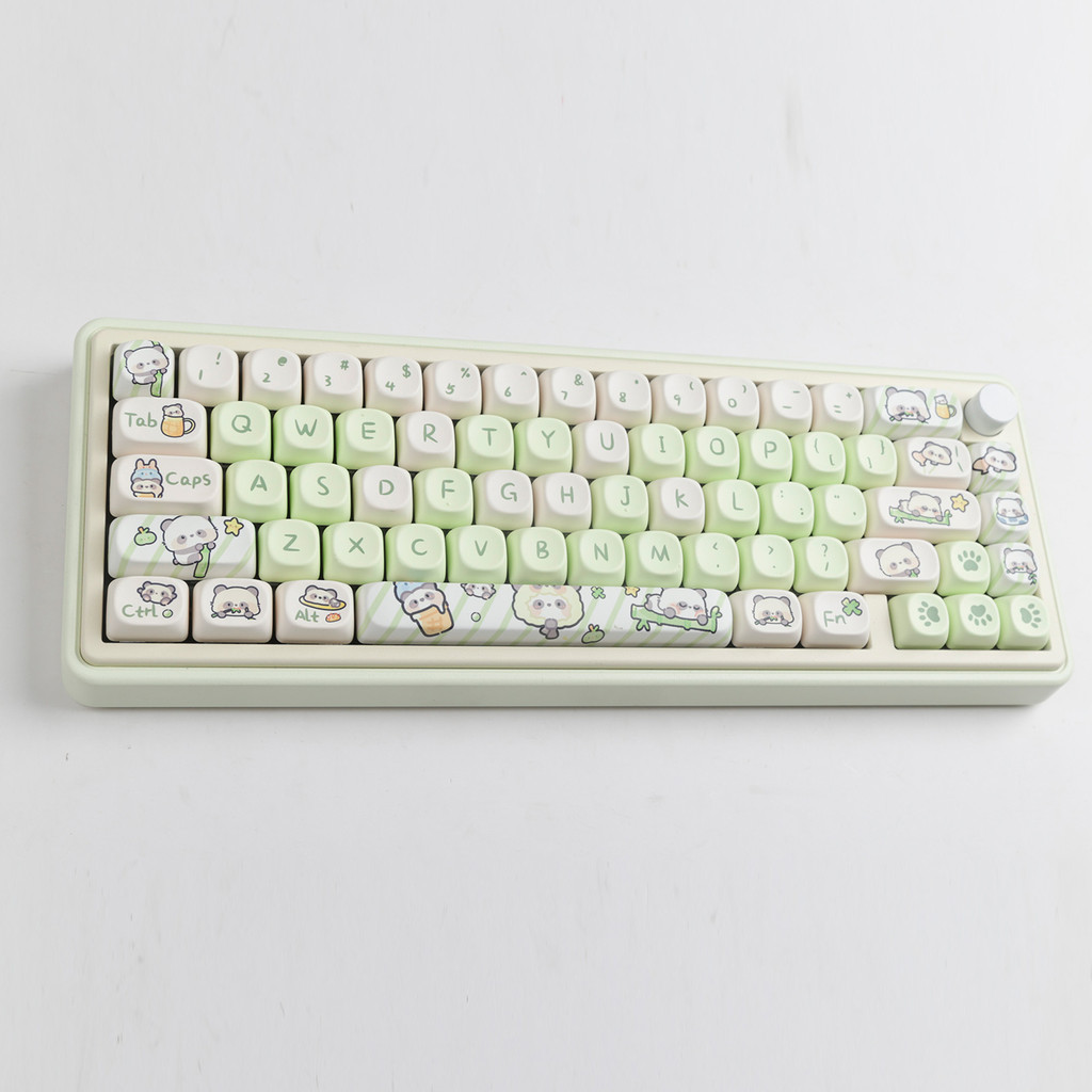 Jual Keycaps PBT Dye Sub Panda profil MOA mechanical keyboard Custom ...