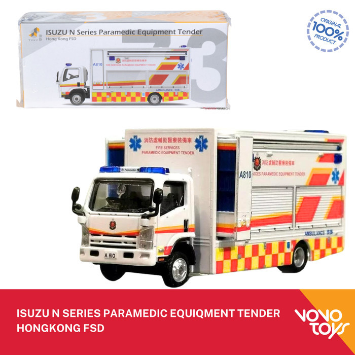 Miniature Tiny 1:76 Isuzu N Series Hong Kong Post - Modèle Diecast Avec Accessoire