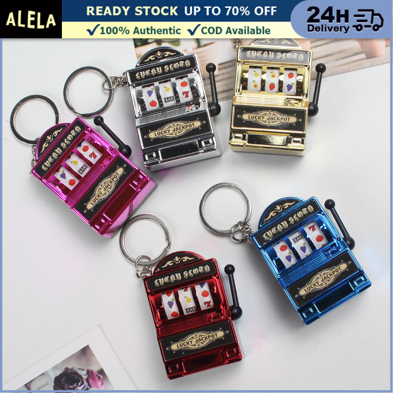 Jual Gantungan Kunci Keychain Bentuk Lucky Jackpot Slot Machine Unik ...