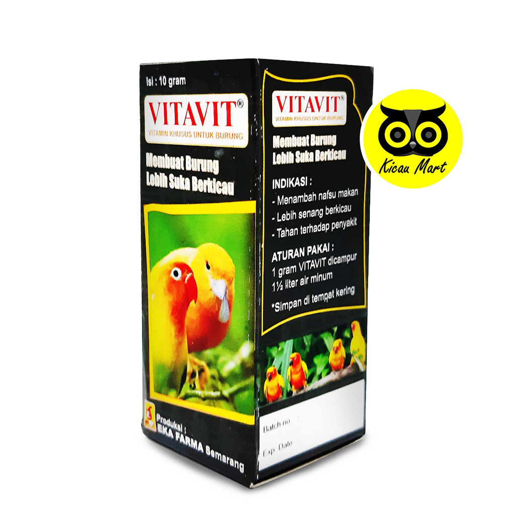Jual KICAU MART VITAMIN VITAVIT POWDER EKA FARMA OBAT PENGGACOR BURUNG ...