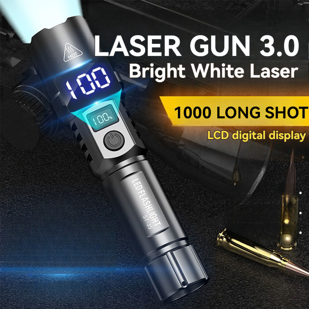 Jual 【LED Senter】Rechargeable Senter LED Super Terang /1000 USB senter ...