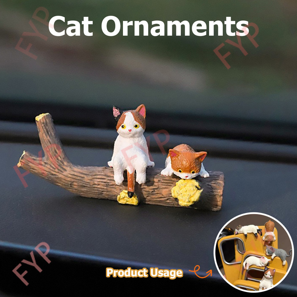 Jual 6pcs/Set Action Figure Kucing Mini Lucu Ornamen Mini Kucing / Cat ...