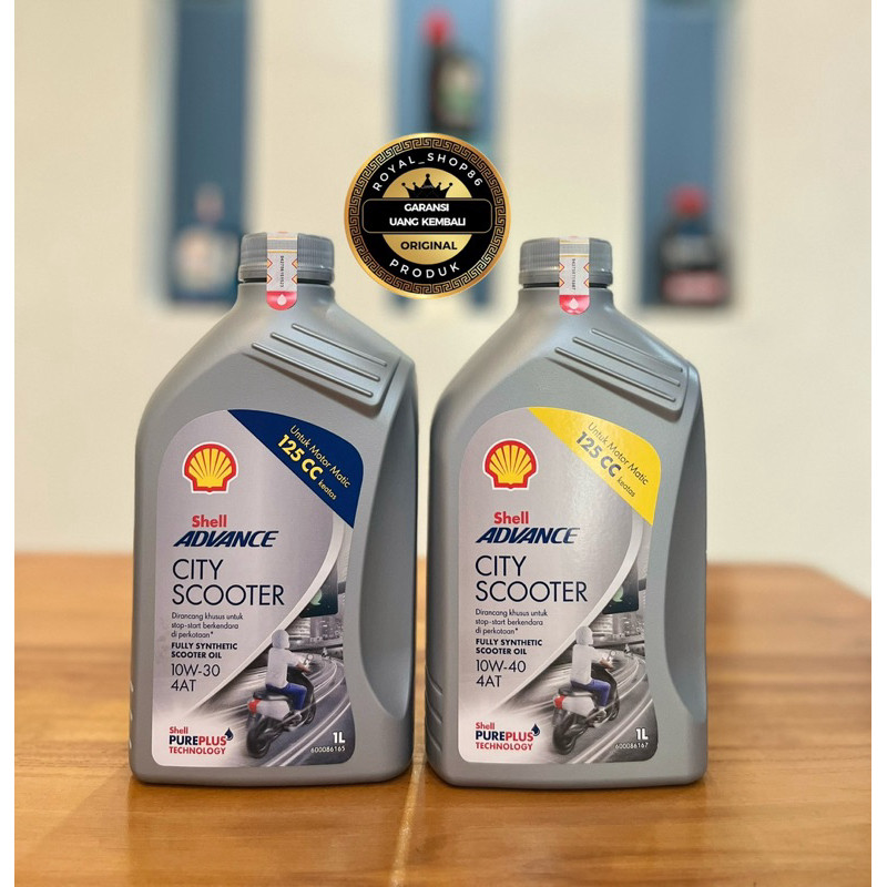 Jual OLI SHELL ADVANCE CITY SCOOTER 1 LT SERIES SAE 10W-30 / 10W-40 API ...