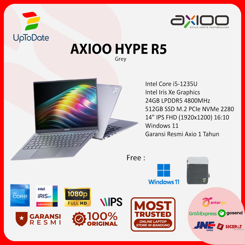 Jual Axioo MyBook Hype R5 OLED Intel i5-1235U 24GB 512GB Intel Iris Xe ...