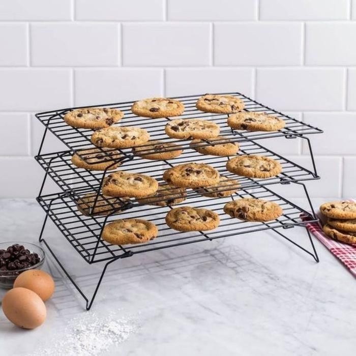 Jual Rak pendingin kue roti kering stainless susun 3 tiga tier cooling ...