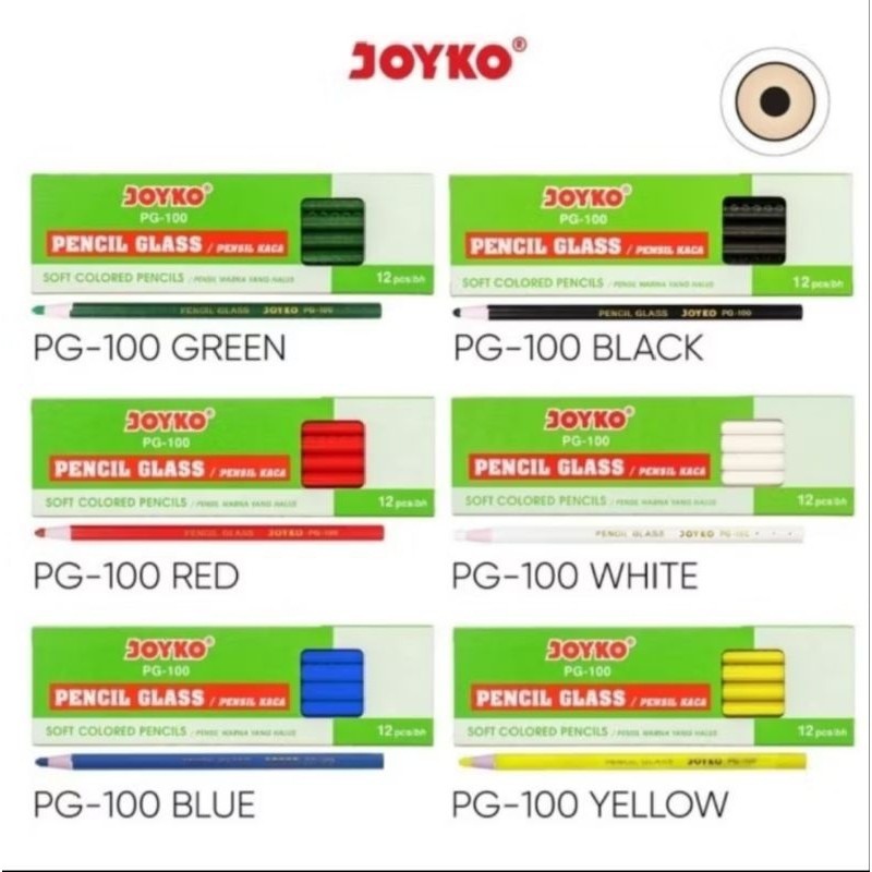 Jual Pensil Kaca Joyko PG 100 (12pcs/pak) | Shopee Indonesia