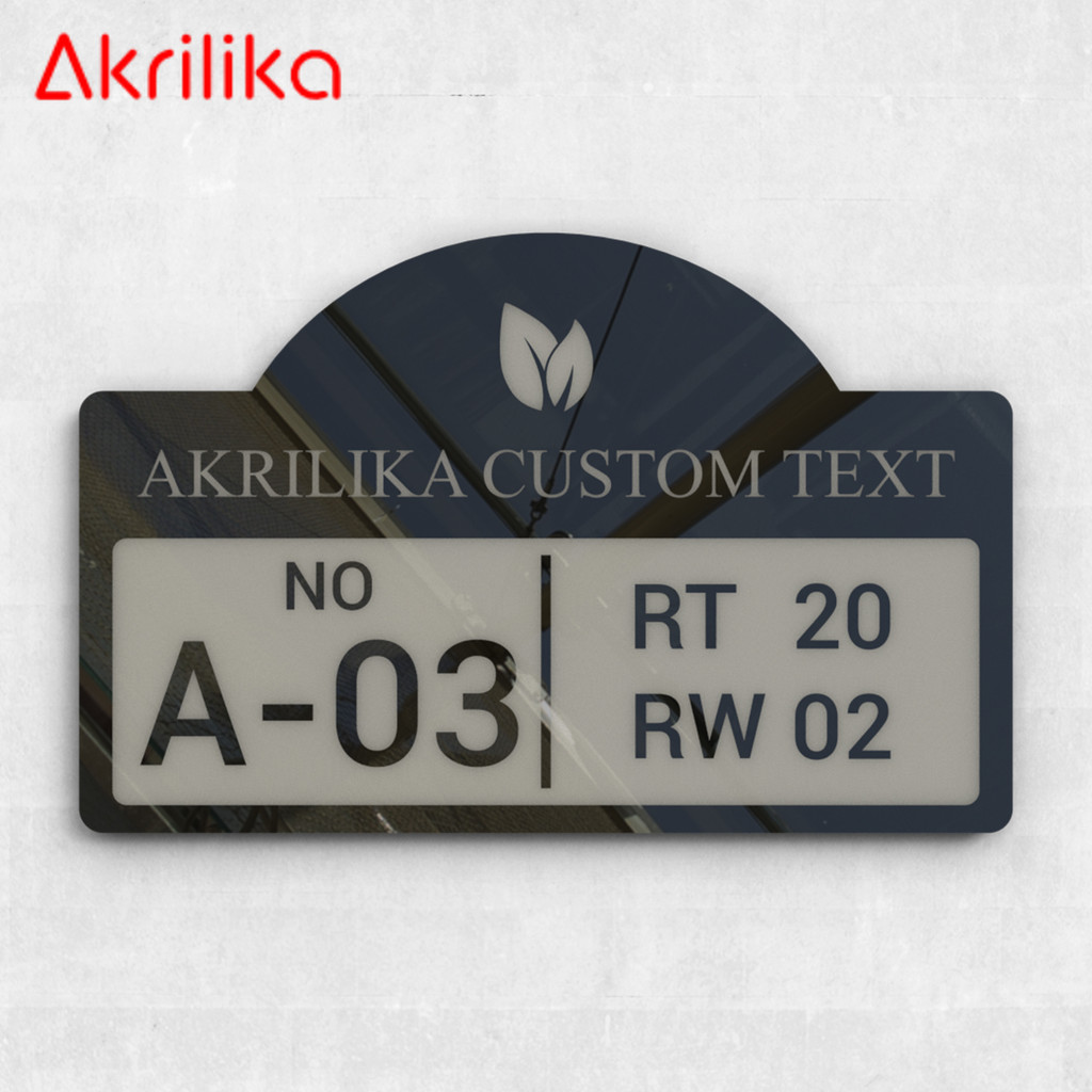 Jual AKRILIK NOMOR RUMAH CUSTOM NOMOR, RT/RW & TEXT ELEGANT MEWAH ...