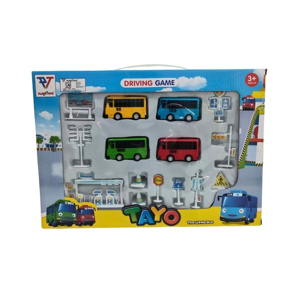 Jual MAINAN MOBIL PB DOS BUS TAYO 4 PCS RAMBU PETA(333-003A) | Shopee ...