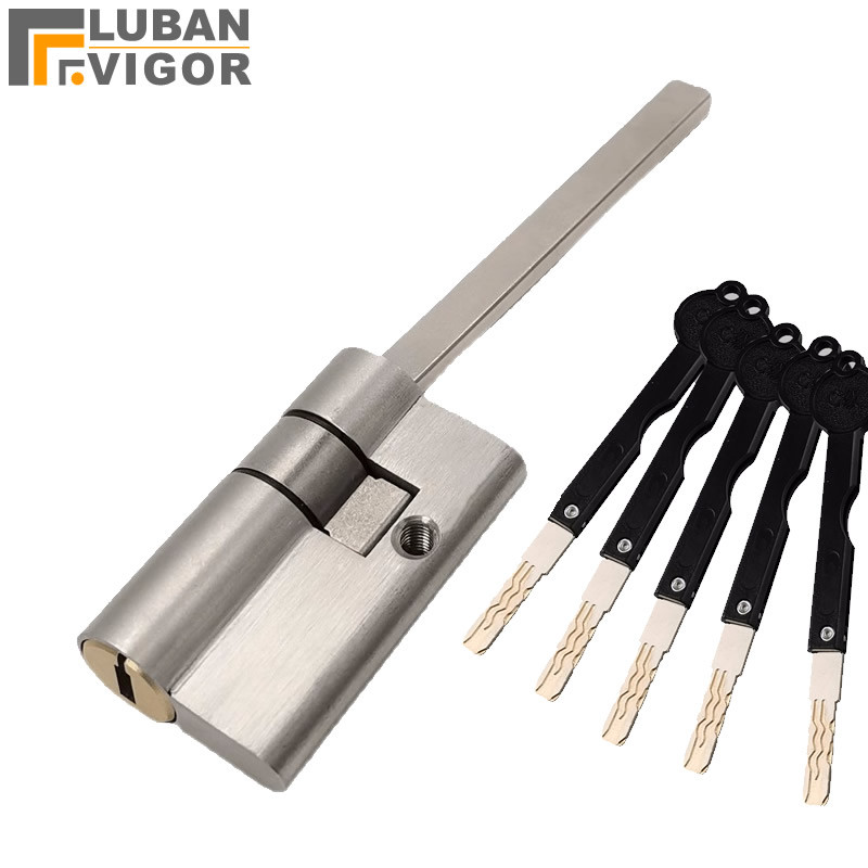 Jual Stainless steel automatic fingerprint lock cylinder With tail C