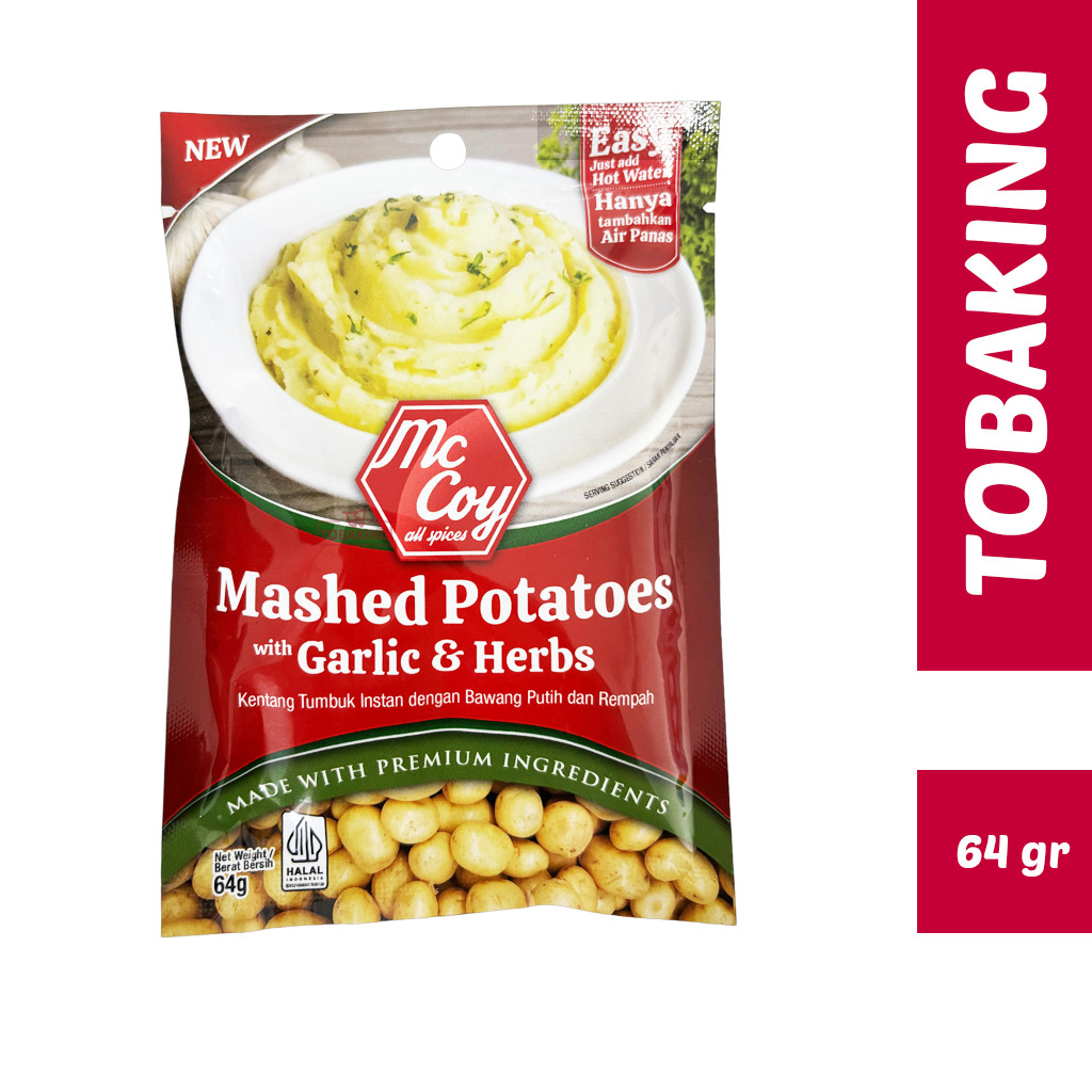 Jual Mc Coy Mashed Potatoes Garlic Herbs 64 gr Kentang Tumbuk Instan ...