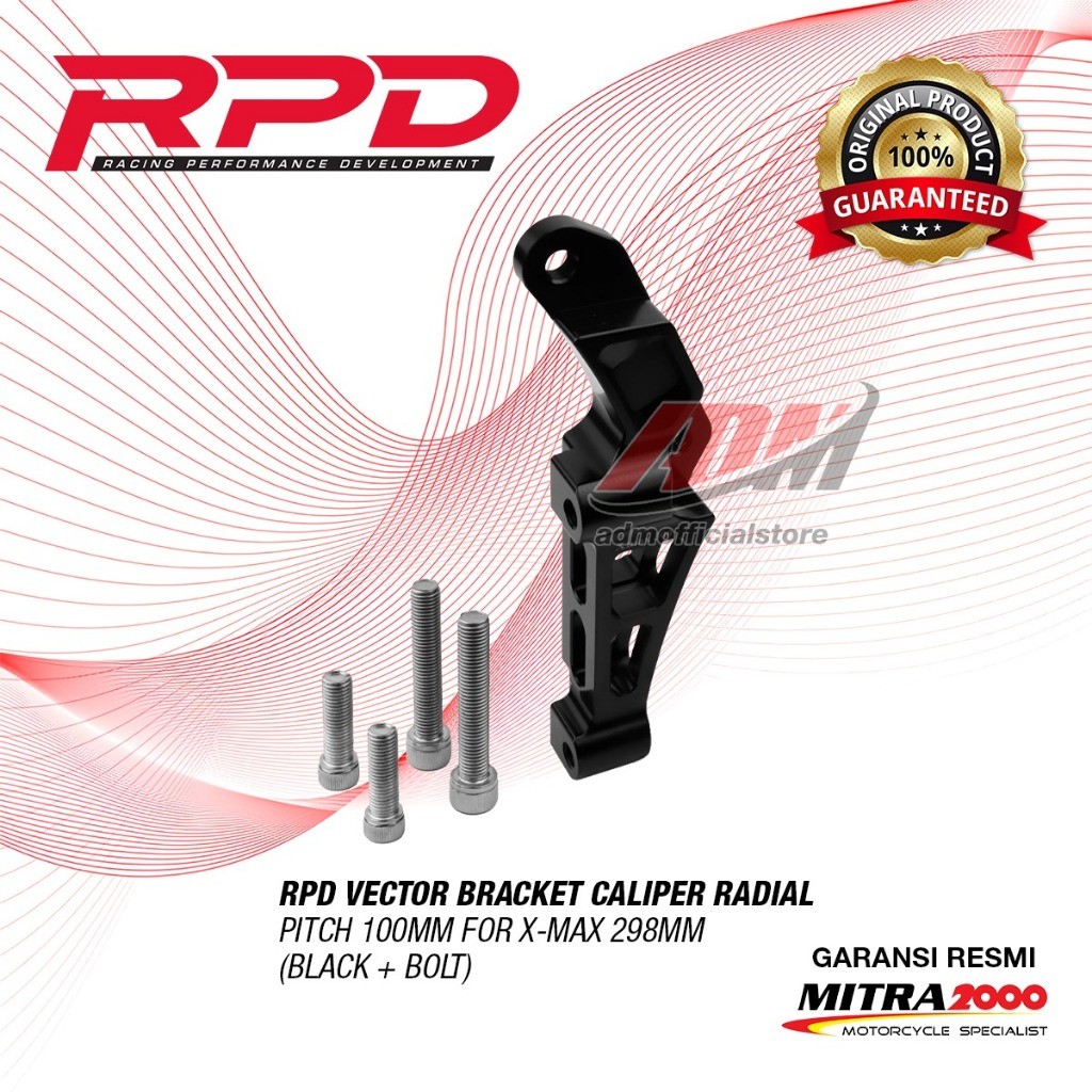 Jual Breket Kaliper Monoblok RPD Vector Bracket Caliper 4P Radial Pitch ...