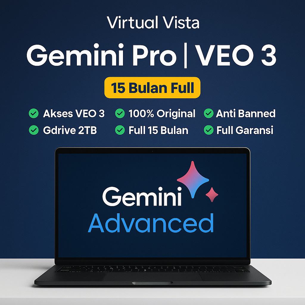 Jual Gemini AI Pro + Veo 3 - 15 Bulan Private Bukan Sharing - GDrive ...