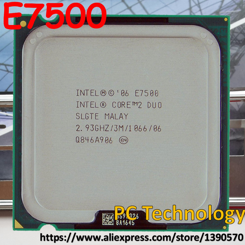 Jual Original Intel Core 2 Duo E7500 Desktop CPU 3M Cache, 2.93GHz ...