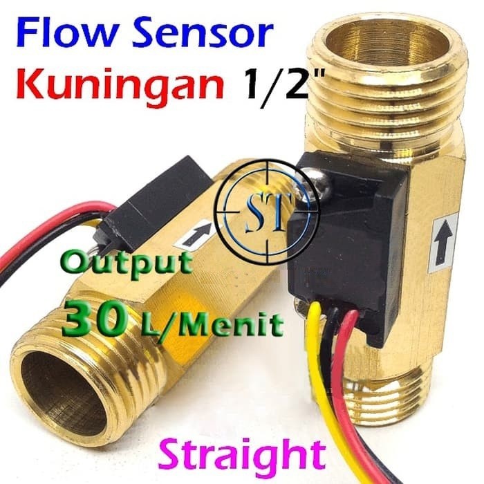 Jual WFS-04A Water flow Sensor Arus Air 1/2