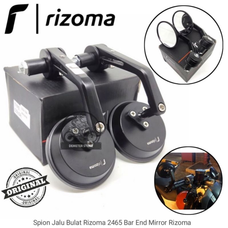 Jual Spion Jalu Bulat Rizoma 2465 Bar End Mirror Rizoma Model Bulat ...