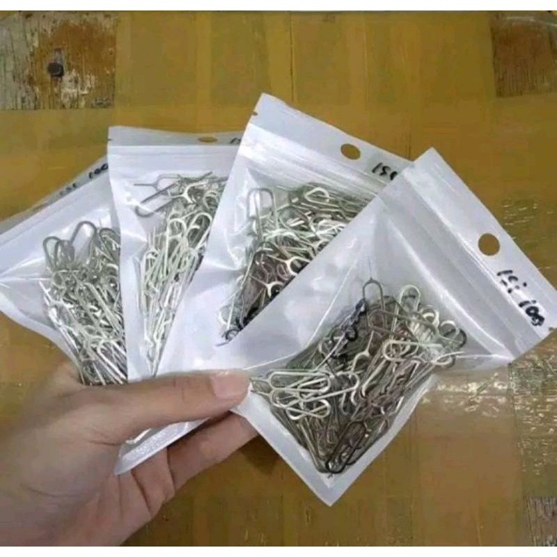 Jual (+-100) Jarum Simcard Sim Injector Tusuk Jarum Sim Card jarum ...