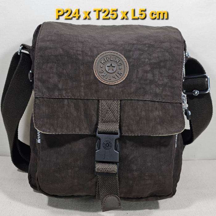 Jual Kipling original Lancelot shoulder bag HB2029 Brown coffee tas selempang pria bisa unisex Shopee Indonesia