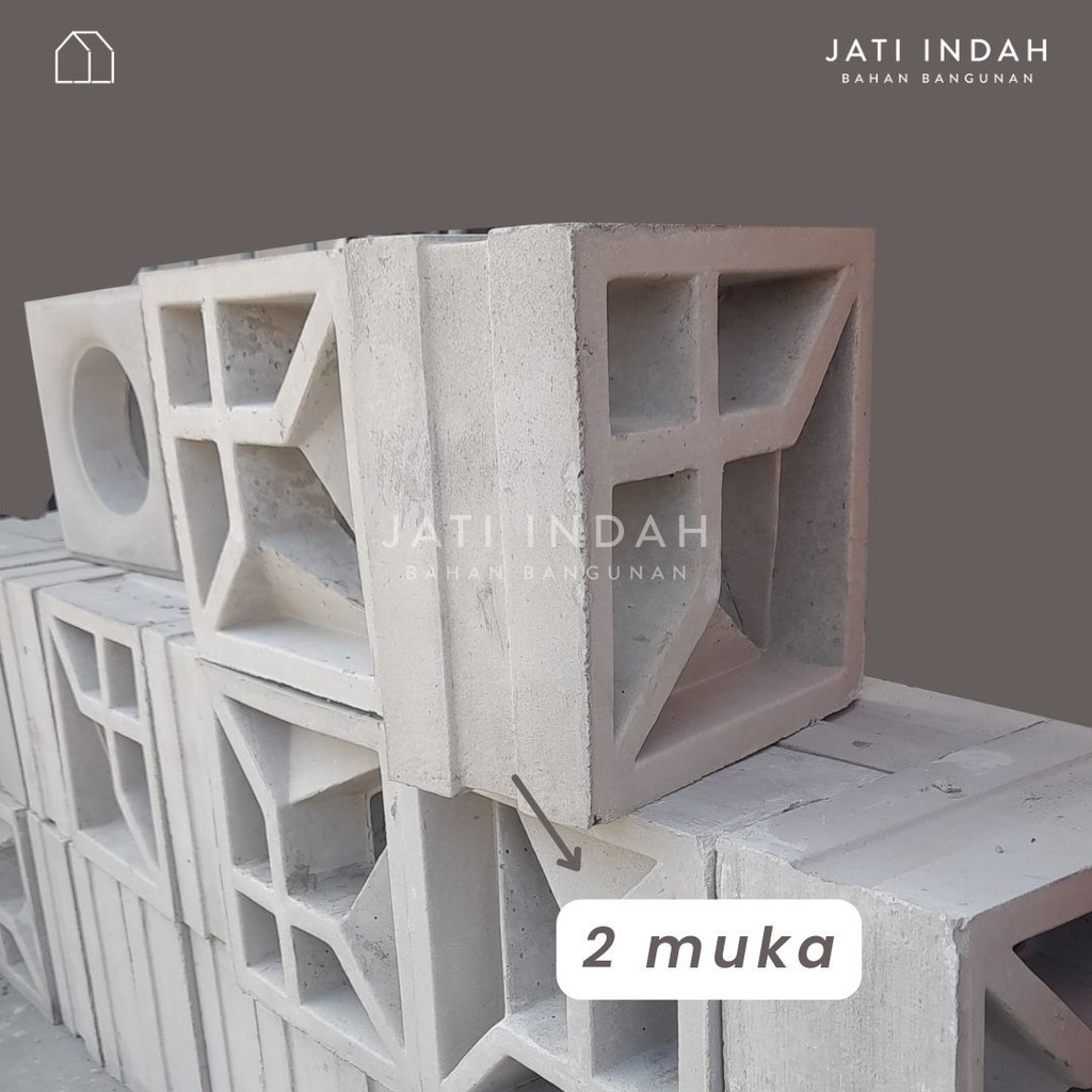 Jual Roster 20x20 cm Beton Halus 2 Muka Berbagai Motif | Lubang Angin ...