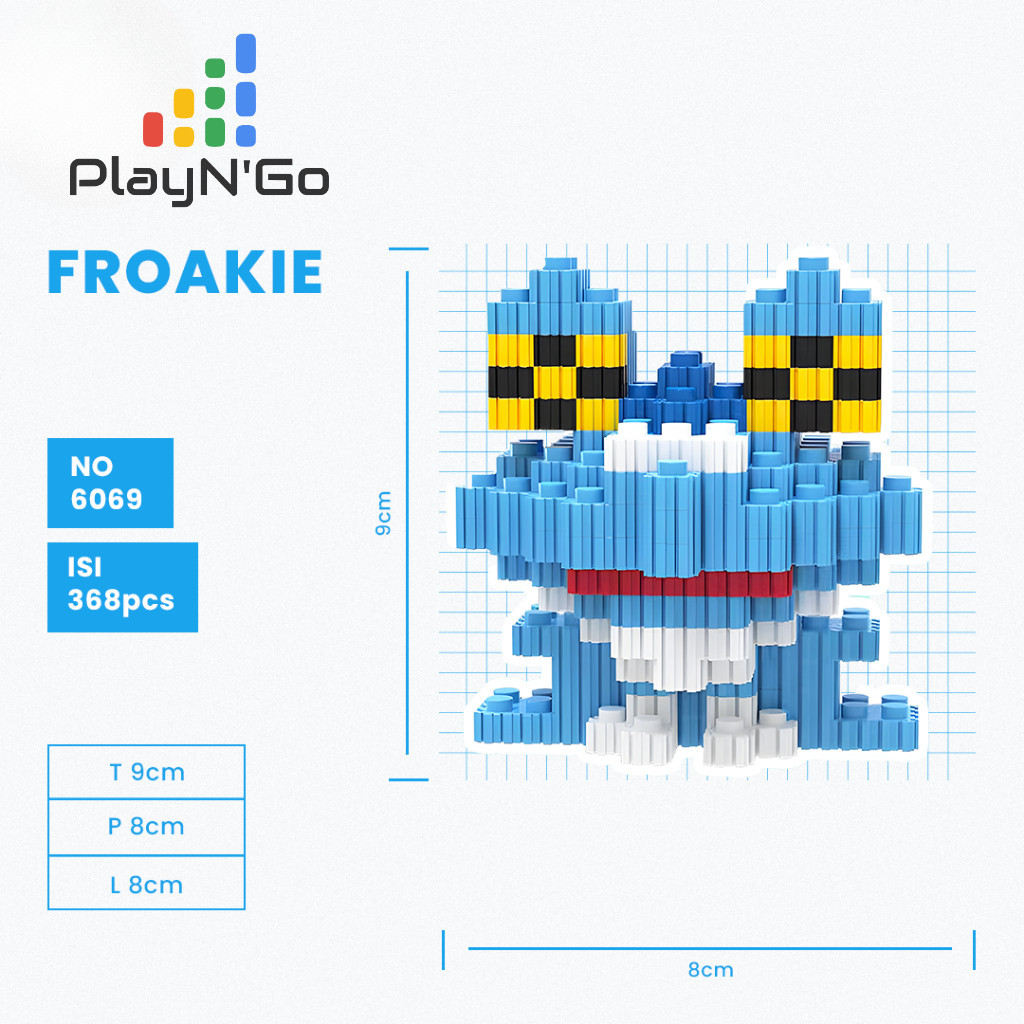 Jual ORIGINAL Nano Blocks bricks Pokemon Series Mini 3D, Pikachu Mainan ...