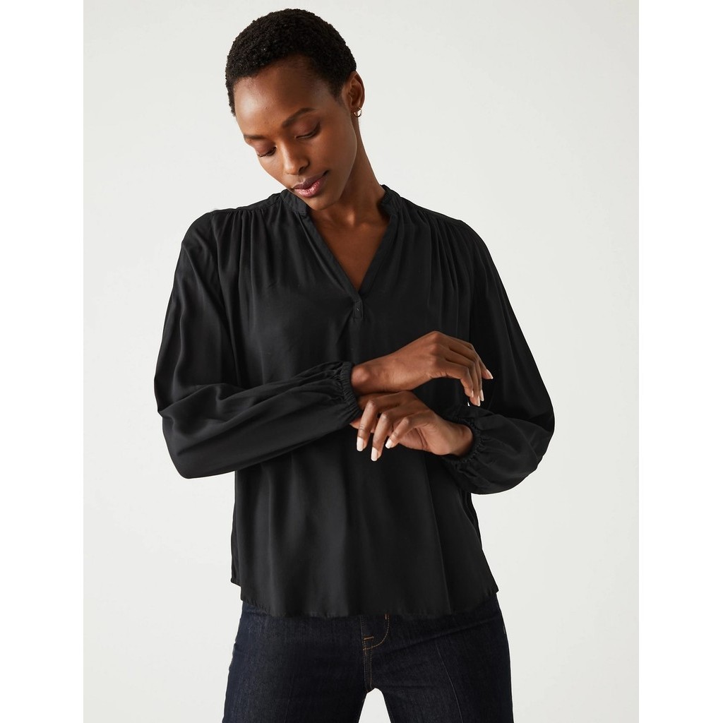 Buy Marks & Spencer Women's Classic Blouse At Amazon.in - Foto 6