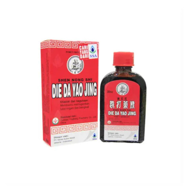 Shen Nong Shi Die Da Yao Jing 30 ml - Obat Merah Meringankan Luka Ringan dan Bengkak