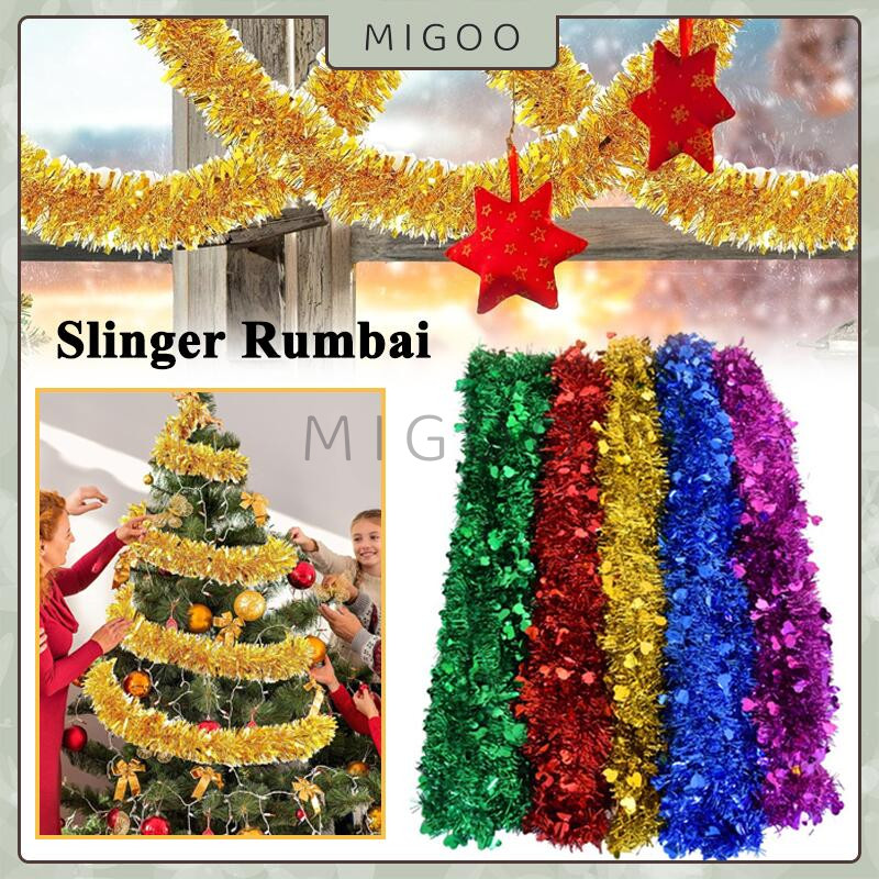 Jual Slinger Tinsel Rumbai 2 Meter / Slinger Rumbai Warna Warni ...