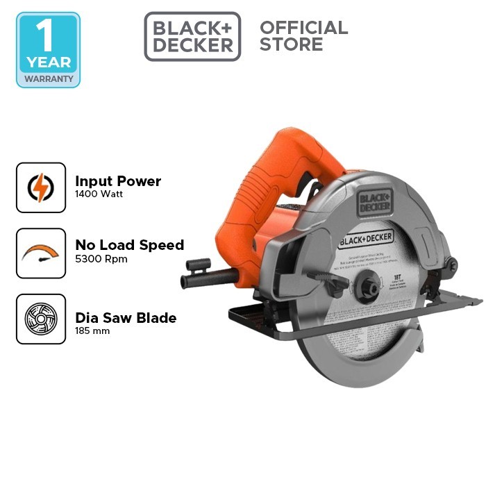 Jual Black+Decker CS1004 Mesin Gergaji sirkular 7-Inch 184mm Circular ...