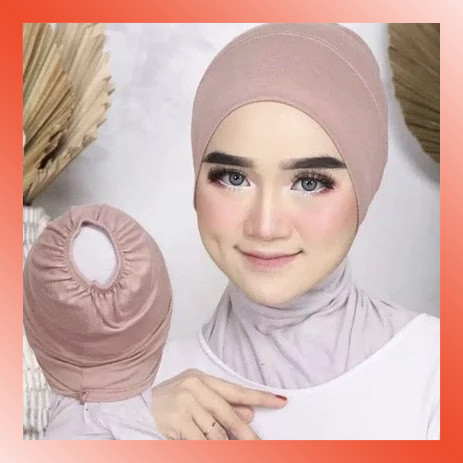Jual LAMMORO > JA09 Ciput Kaos Arab KARET BELAKANG Inner Dalaman Jilbab ...