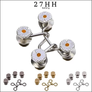 27HH KANCING PENGECIL CELANA JEANS INSTAN LEPAS PASANG DAPAT DIATUR UNISEX