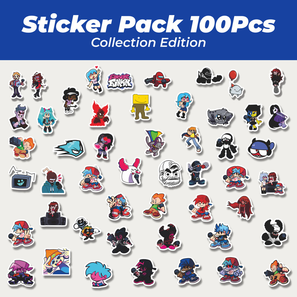 Jual Hot Stiker Kartun Friday Night Funkin' Stiker Lucu Anti Air ...