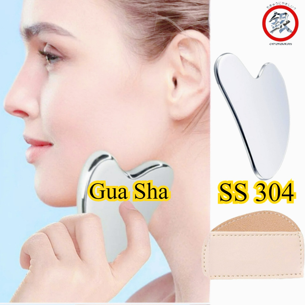 Jual Alat Mijit Wajah Bentuk Hati, Face Massager Guasha 304 Stainless ...