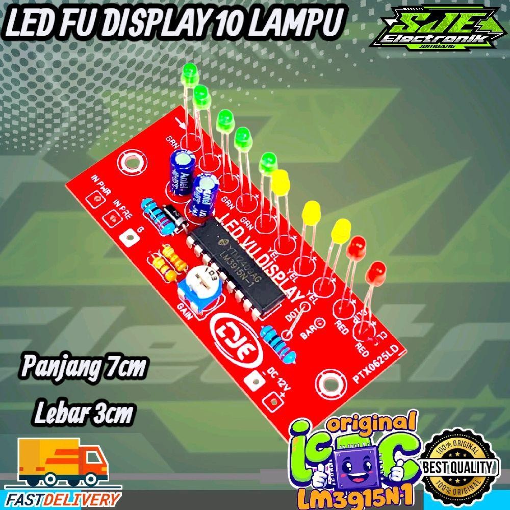 Jual LED VU DISPLAY 10 LAMPU MONO/STEREO Amplifier | Shopee Indonesia