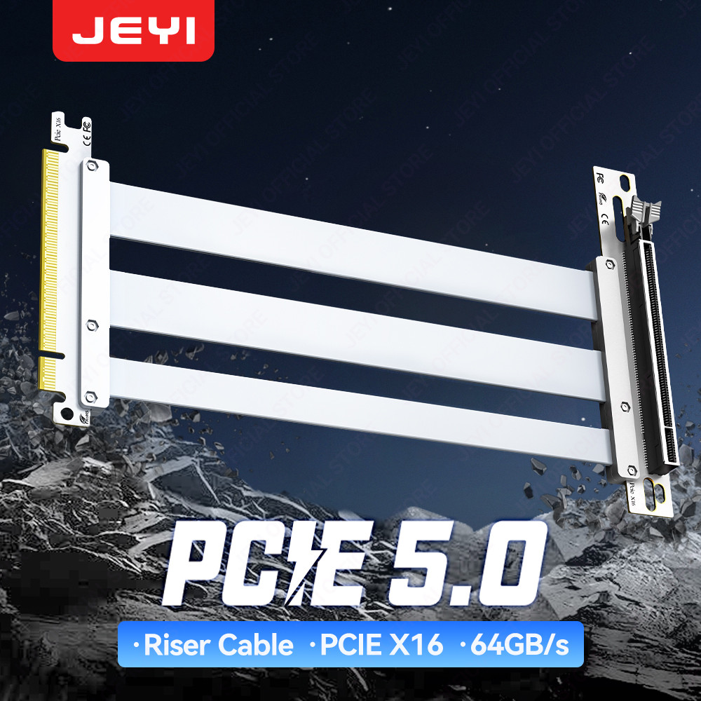 Jual JEYI PCIe 5.0 X16 Riser Cable - 90° GPU Extension for RTX 5090/ ...