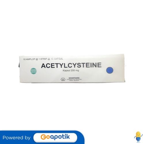 Jual Acetylcysteine Novapharin 200 Mg Box 100 Kapsul | Shopee Indonesia