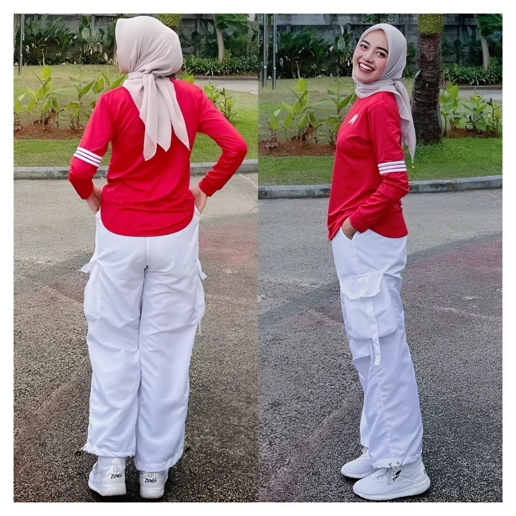 Jual Setelan Kemerdekaan Wanita Atasan Bawahan Remaja Pakaian Hari ...