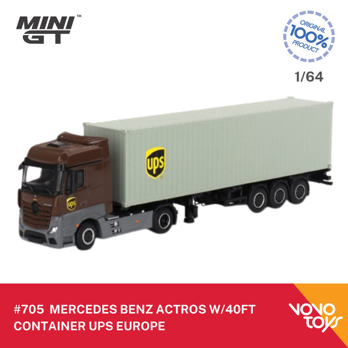 In Stock) Mini GT #705 Mercedes-Benz Actros w/ 40 Ft