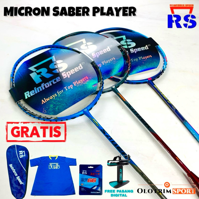 Jual Raket Badminton RS MICRON SABER 15 16 17 PLAYER EDITION CONTROL ...