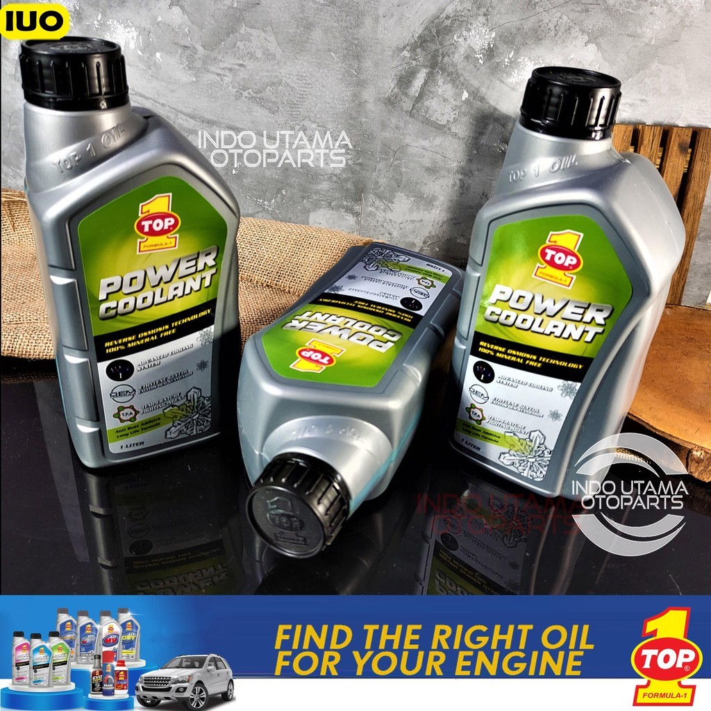 Jual Air Radiator Coolant TOP ONE Cairan Power Coolant TOP 1 Hijau ...