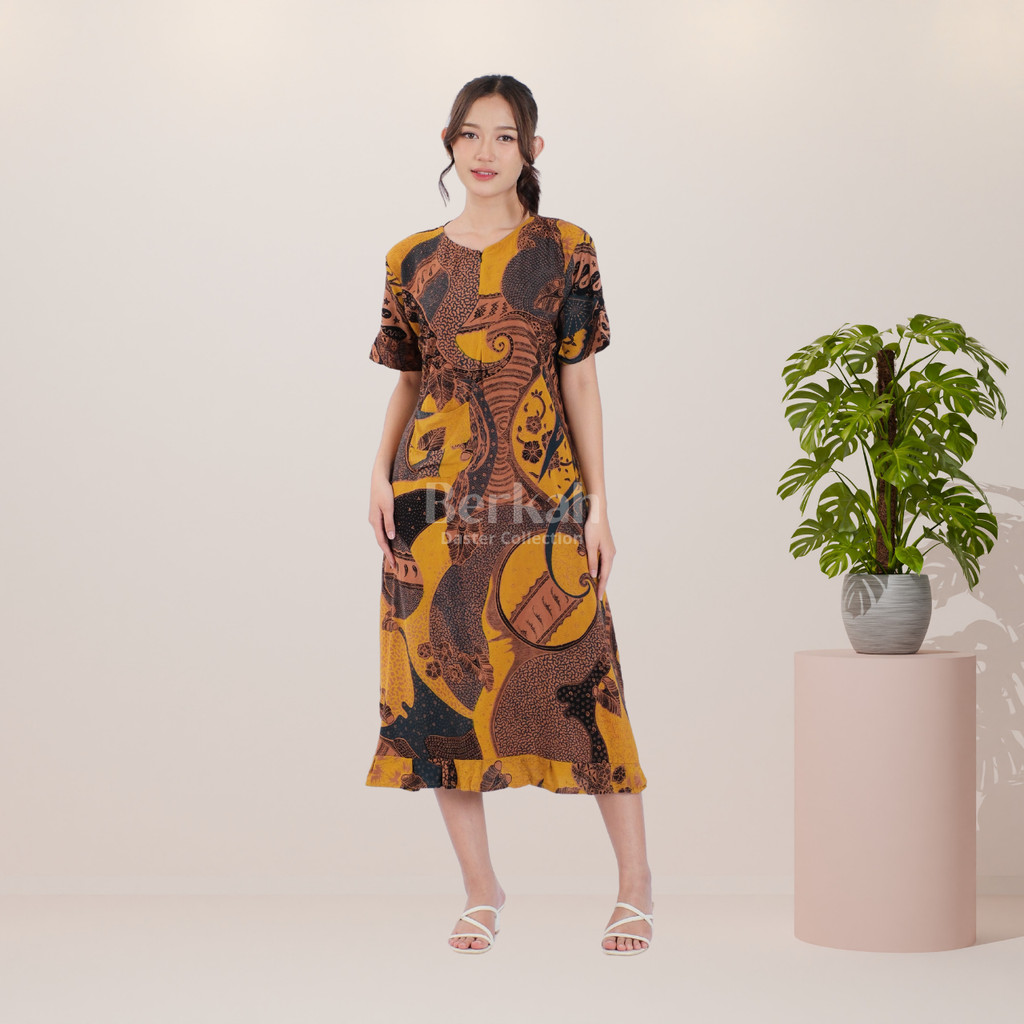 Daster Batik Rayon Busui Resleting Surya Teja 2