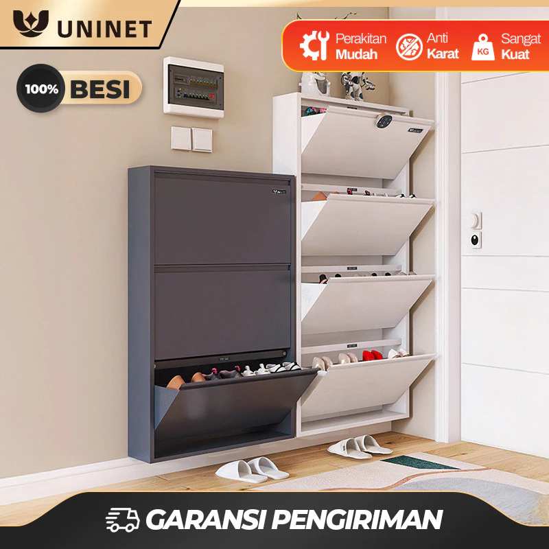 RAK SEPATU BESI LEMARI 2-4 TINGKATAESTHETIC
