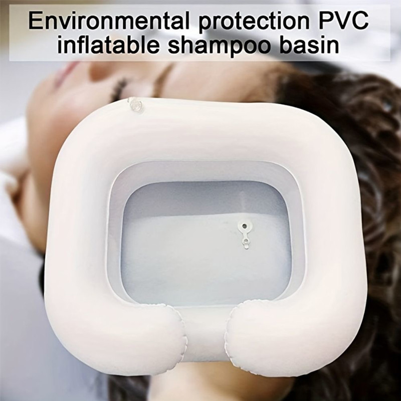 Jual Portable PVC Baskom Tiup Wadah Cuci Rambut Wasbak Keramas Orang ...