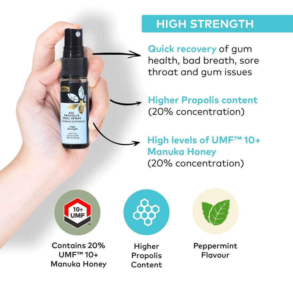 Jual Comvita Propolis Oral Spray Extra Strength 20ml – Semprot ...