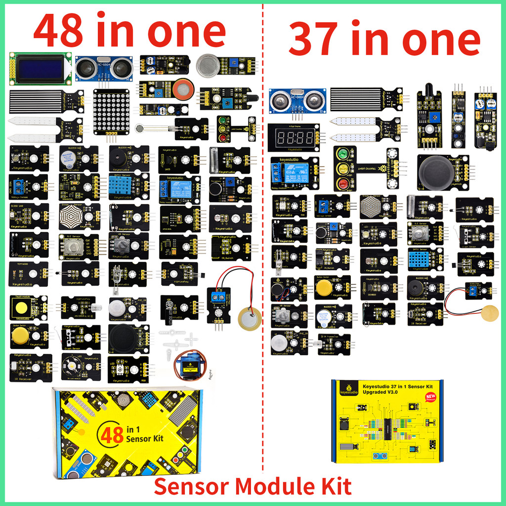 Jual Keyestudio 37/48 In 1 Sensor Module Kit Gift Box For Arduino ...