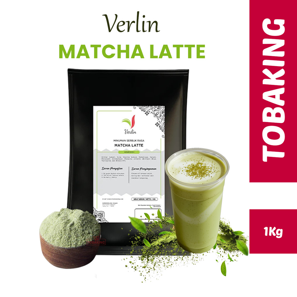 Jual Verlin Matcha Latte 1 kg Verlin Powdered Drink Minuman bubuk aneka ...