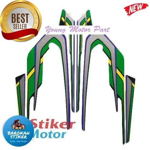 Jual Striping stiker polet YAMAHA RXS RX S Spesial Special 1994 HIJAU ...
