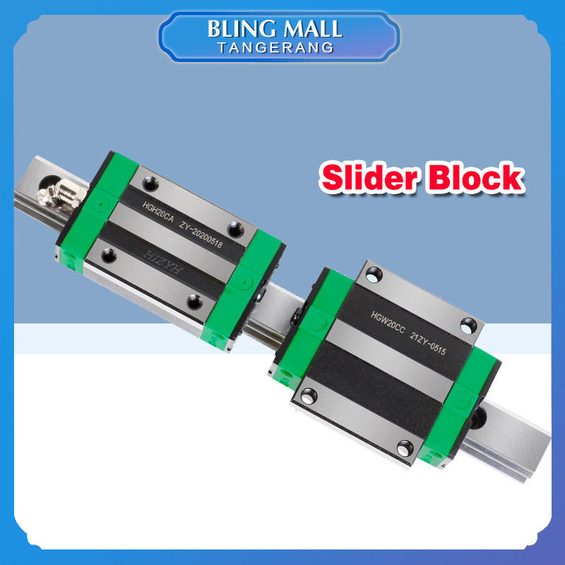 Jual Linear Rail Guide Block for CNC Machine HGH20CA 20mm Bearing Block ...