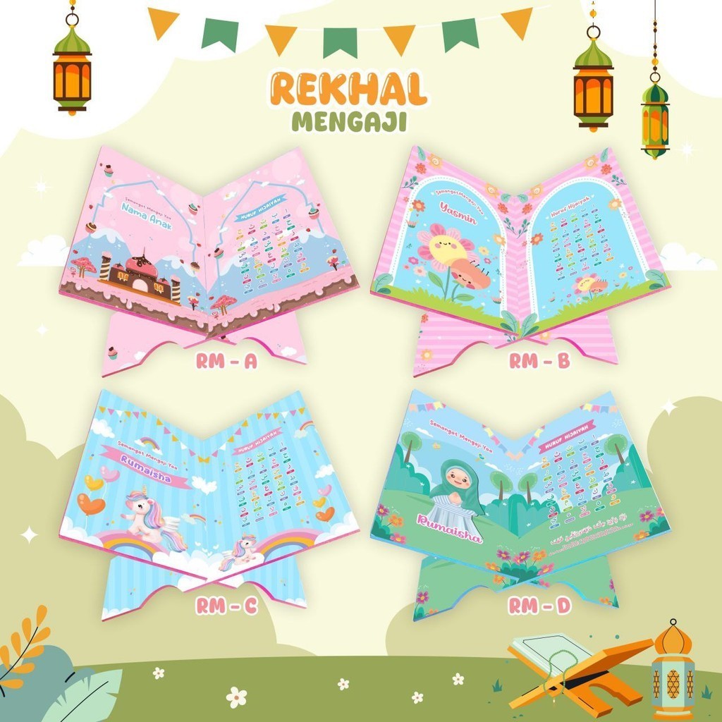 Jual Afsheenastore - Rekhal mengaji Anak karekter custome Nama Rekal Al ...
