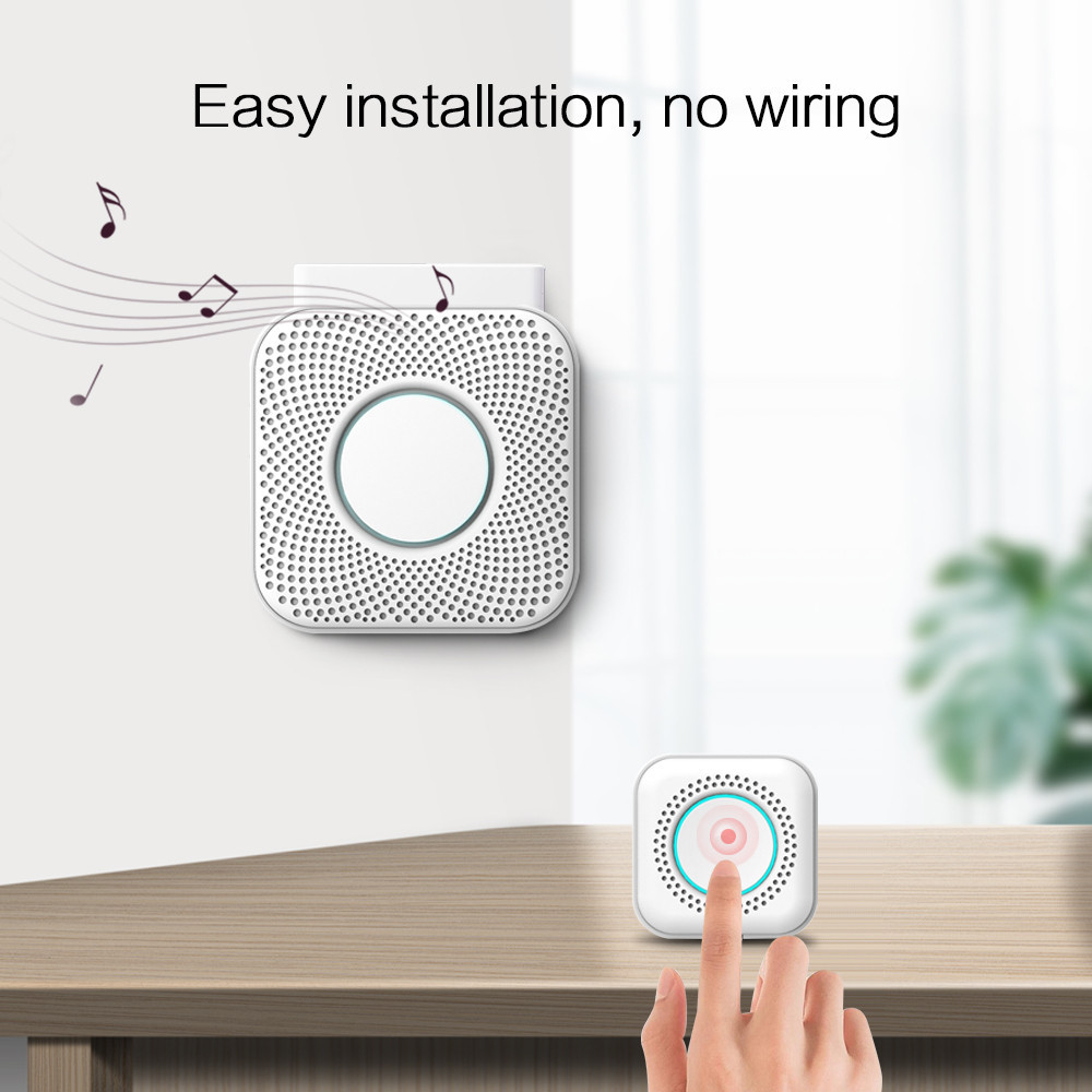 Jual Wireless Doorbell 36 polyphonic ringtones 8 Level Adjustable ...