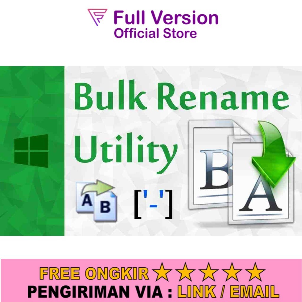 Jual Bulk Rename Utility 3.4 Pro - Aplikasi Pengganti Nama Banyak File ...